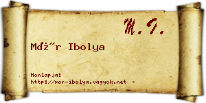 Mór Ibolya névjegykártya