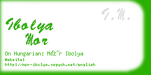 ibolya mor business card